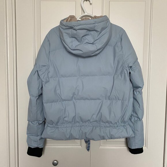 NWOT - Lole Kylee Water Repellent Puffer Jacket In Fog Blue - - Picture 3 of 15